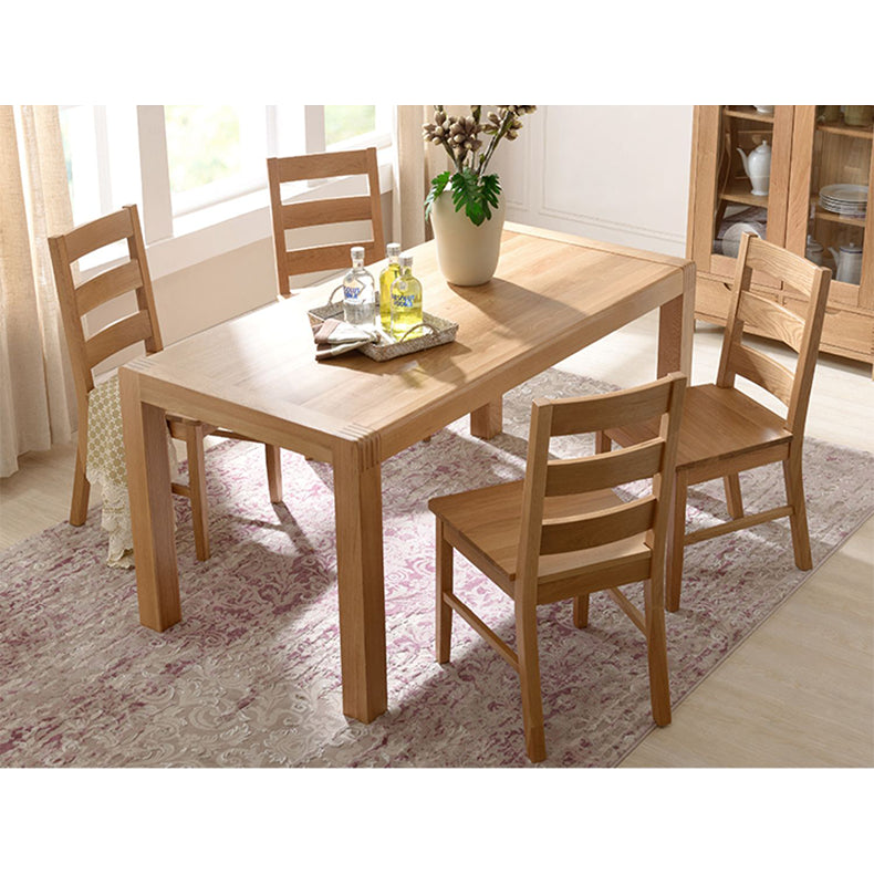 Rectangular Oak Wood Dining Table for 6-8 Seaters in Large hym-1534