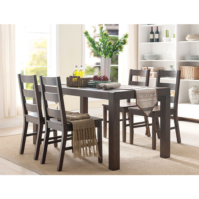 Rectangular Oak Wood Dining Table for 6-8 Seaters in Large hym-1534