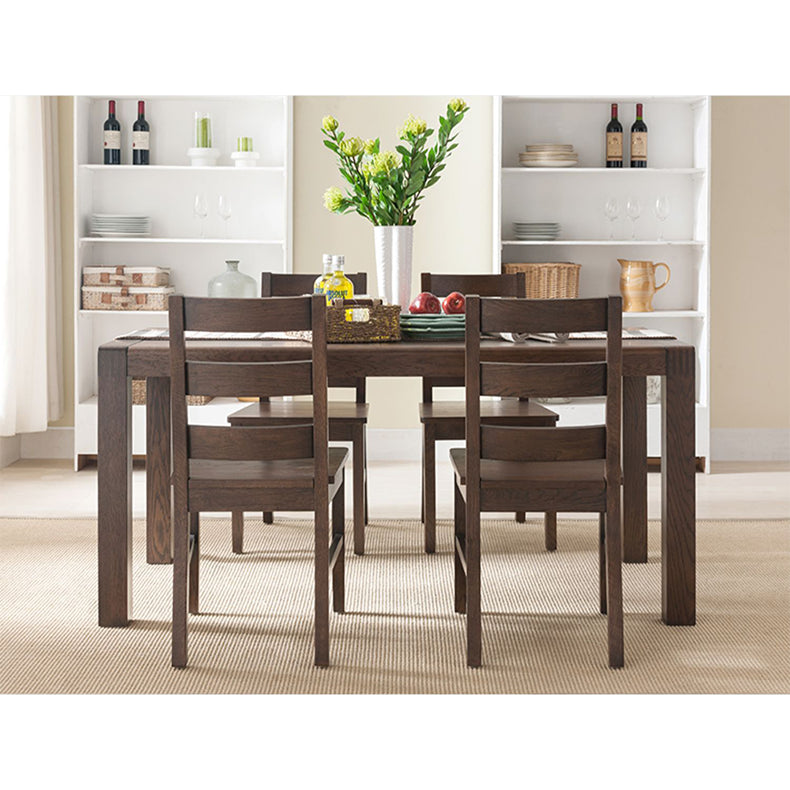 Rectangular Oak Wood Dining Table for 6-8 Seaters in Large hym-1534