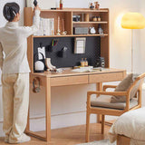Natural Brown Ash Wood Desk - Elegant and Durable Furniture hym-1539