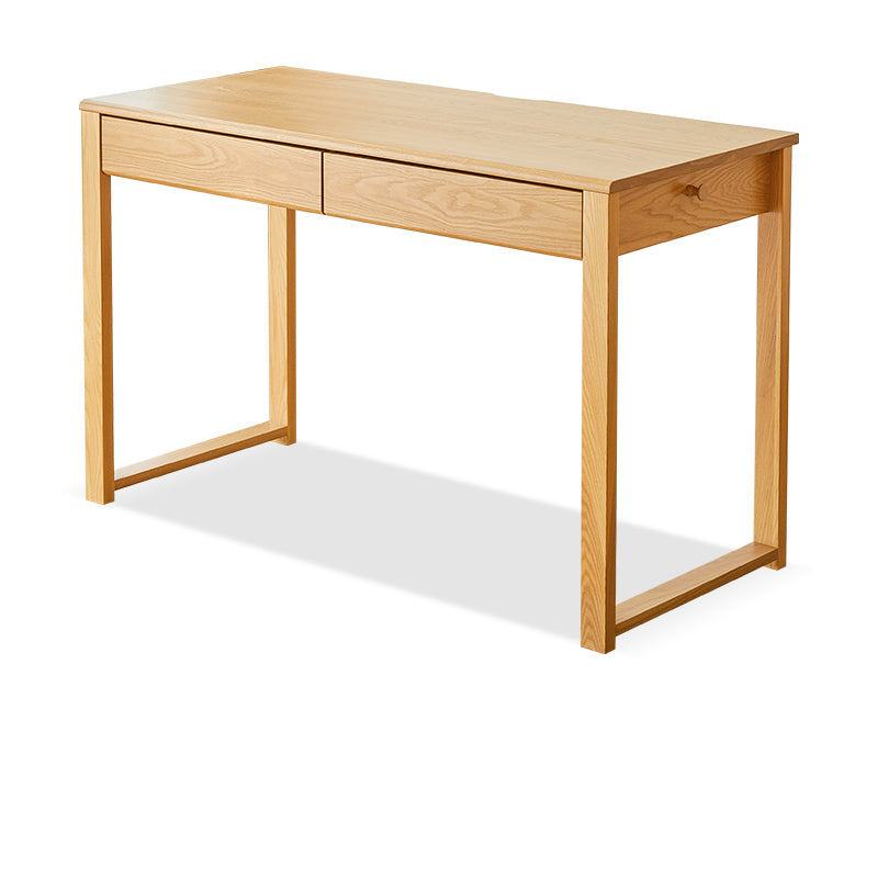 Natural Brown Ash Wood Desk - Elegant and Durable Furniture hym-1539