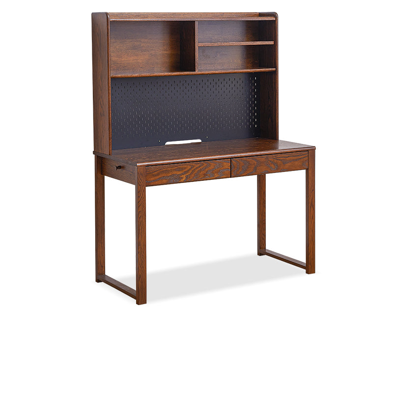 Natural Brown Ash Wood Desk - Elegant and Durable Furniture hym-1539