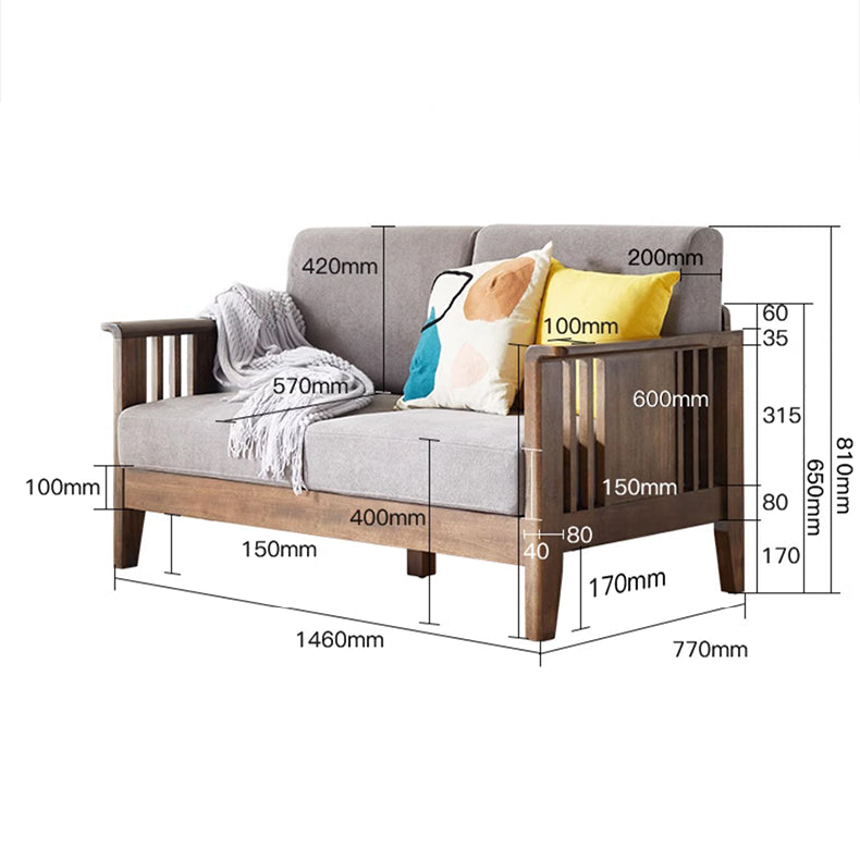 Modern Boxwood Sofa with Soft Chenille Cushions - Stylish Multi-Seater Design for Living Room hym-1540