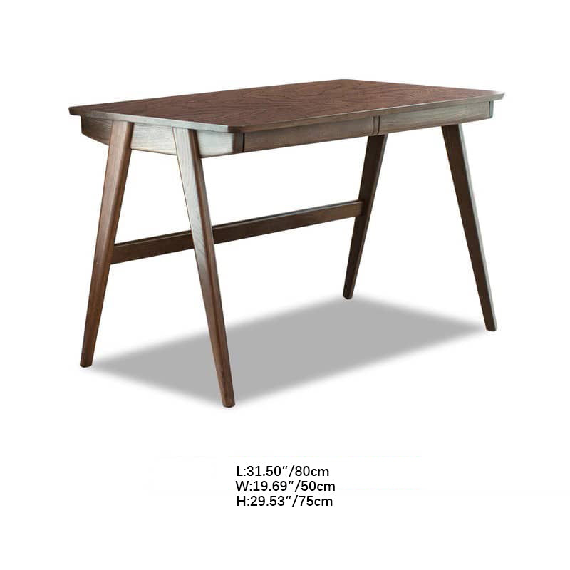 Beautiful Brown Beech and Tung Wood Natural Desk - Elegance in Every Detail hym-469