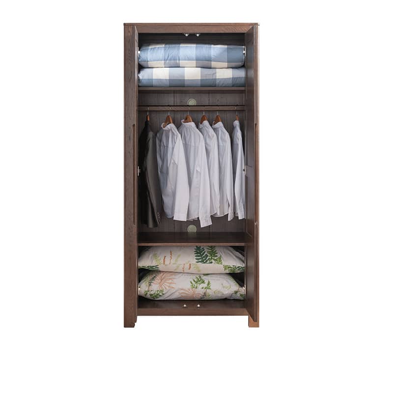 Stylish Natural Oak & Tung Wood Wardrobe for Home & Office hym-480