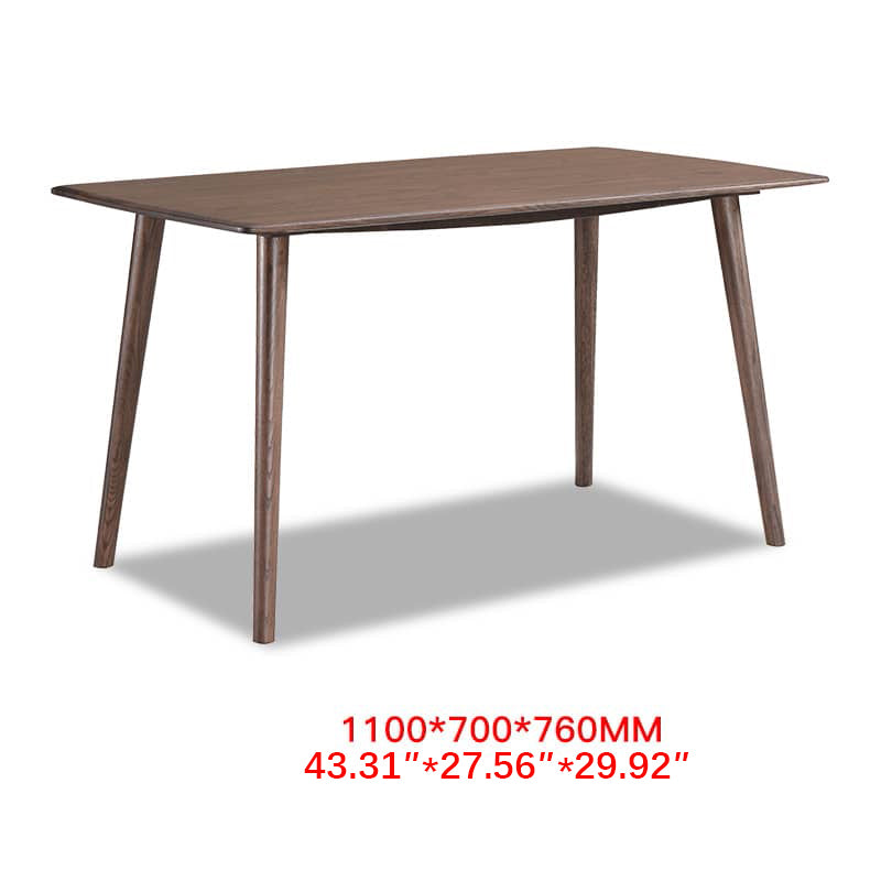 Minimalistic Rectangular Oak Wood Dining Table for 6 People 4 Legs hym-482