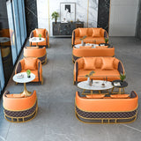 Luxurious Solid Wood PU Leather Sofa Set - Elegant Design for Modern Spaces hyq-4425
