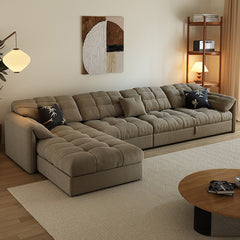 Modern Multi-Color Sectional Sofa with Cotton & Polyester Upholstery - Cozy & Stylish Design for Living Room hyt-1427