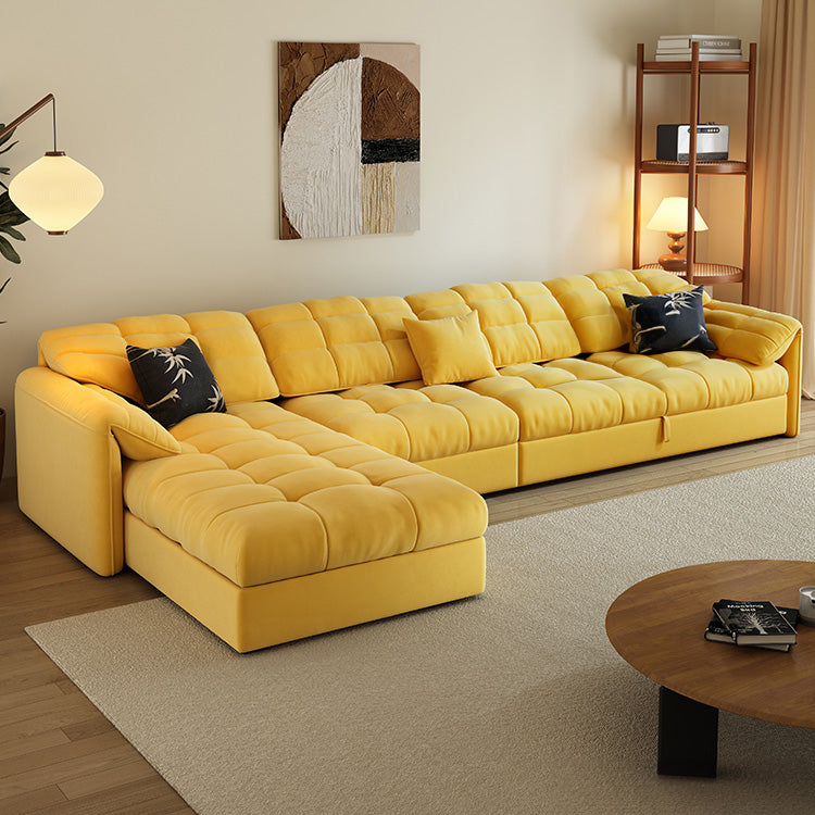 Modern Multi-Color Sectional Sofa with Cotton & Polyester Upholstery - Cozy & Stylish Design for Living Room hyt-1427