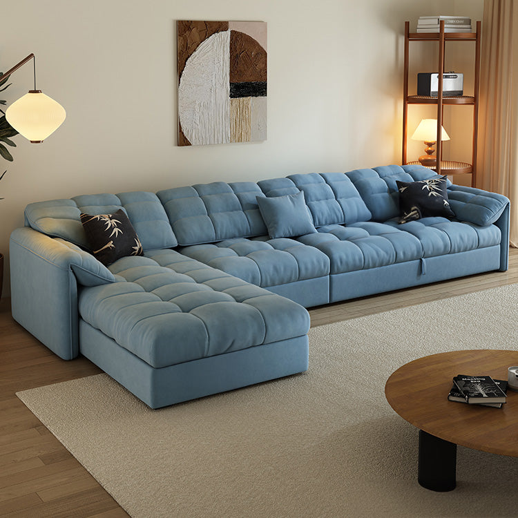 Modern Multi-Color Sectional Sofa with Cotton & Polyester Upholstery - Cozy & Stylish Design for Living Room hyt-1427