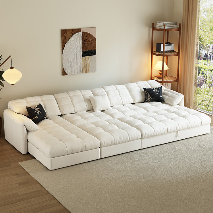 Modern Multi-Color Sectional Sofa with Cotton & Polyester Upholstery - Cozy & Stylish Design for Living Room hyt-1427