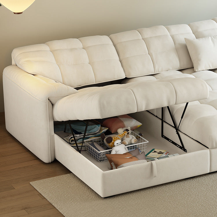 Modern Multi-Color Sectional Sofa with Cotton & Polyester Upholstery - Cozy & Stylish Design for Living Room hyt-1427