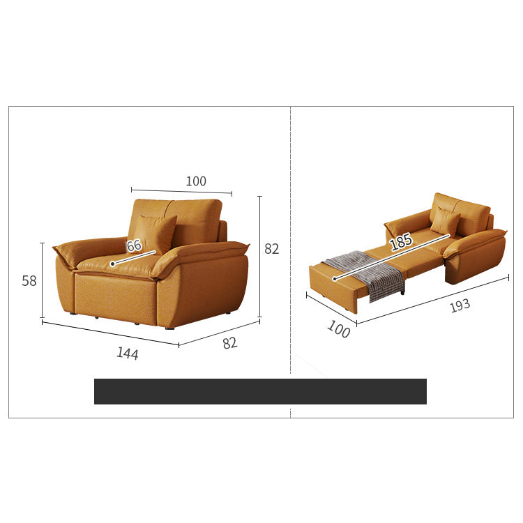 Luxurious Multi-Color Leathaire Sofa Bed with Storage - Multi-Functional Pull-Out Sofa for Living Room hyt-1430