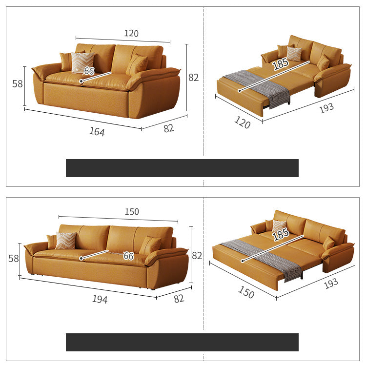 Luxurious Multi-Color Leathaire Sofa Bed with Storage - Multi-Functional Pull-Out Sofa for Living Room hyt-1430