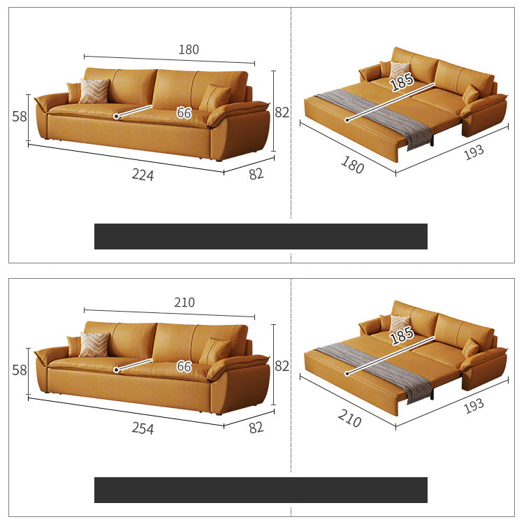 Luxurious Multi-Color Leathaire Sofa Bed with Storage - Multi-Functional Pull-Out Sofa for Living Room hyt-1430