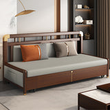 Vintage Faux Leather Sofa Bed in Multi-Color with Storage - Functional Sleeper Sofa for Your Home hyt-1431