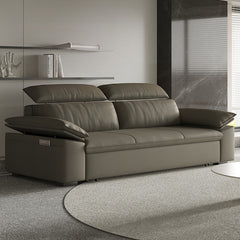 Modern Faux Leather Sofa Bed with Storage - Sturdy Solid Wood Frame Sleeper Sofa for Living Room hyt-1432