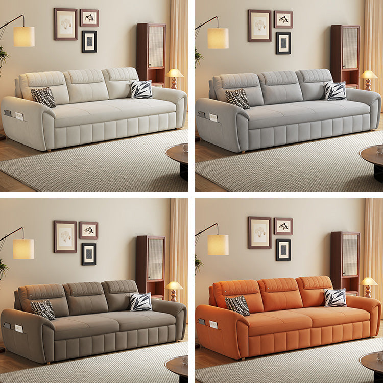 Modern Faux Leather Sofa Bed in Multi-Color - Functional Sleeper Sofa Design for Living Room hyt-1433