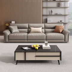 Luxurious Multi-Color Faux Leather Sofa with Foam Filling for LIving Room hzh-1370