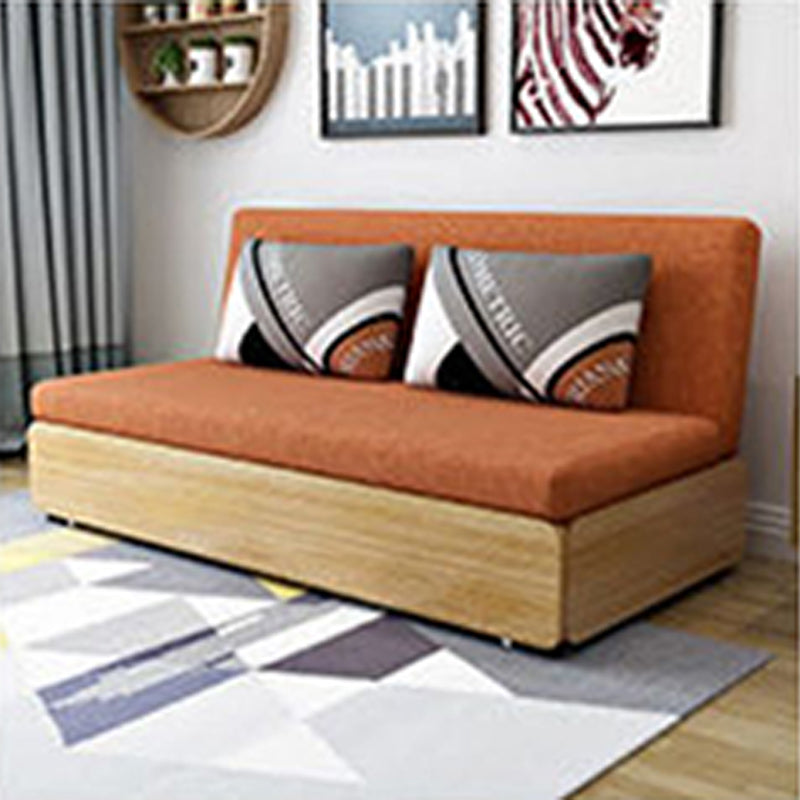 Stylish Cotton-Linen Sofa in Orange, BlueGray, Dark Gray, and Khaki - Perfect for Modern Living Rooms fsx-1005