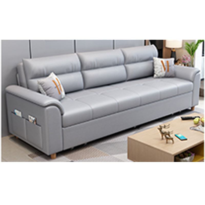 Stylish Leathaire Sofa in Light Blue, Gray, Pink, Dark Green, and White – Ultimate Comfort and Elegance fsx-1017