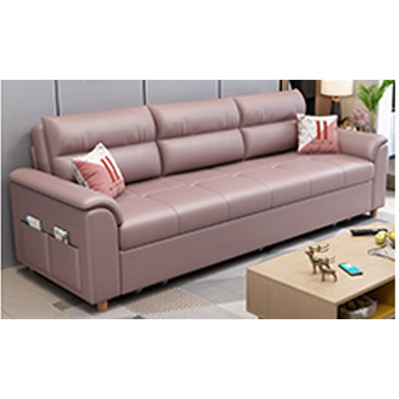 Stylish Leathaire Sofa in Light Blue, Gray, Pink, Dark Green, and White – Ultimate Comfort and Elegance fsx-1017