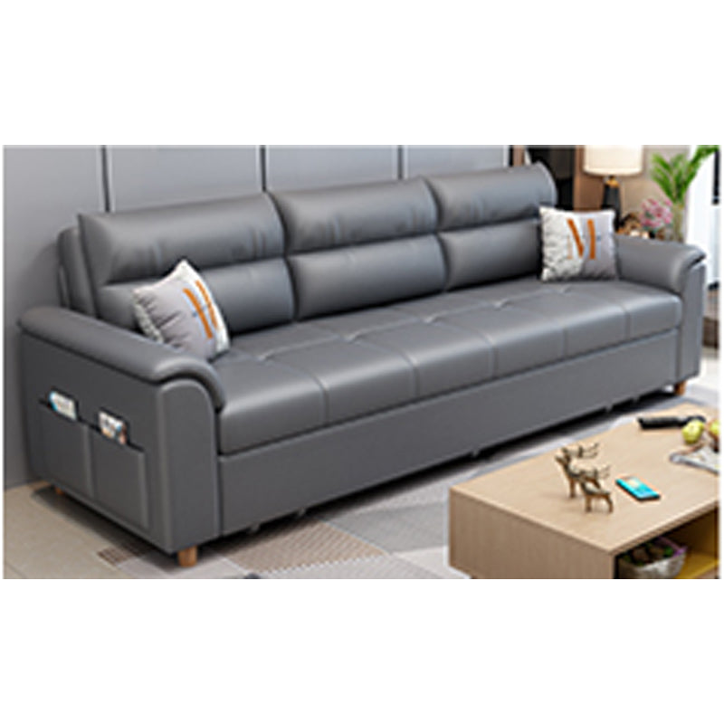 Stylish Leathaire Sofa in Light Blue, Gray, Pink, Dark Green, and White – Ultimate Comfort and Elegance fsx-1017