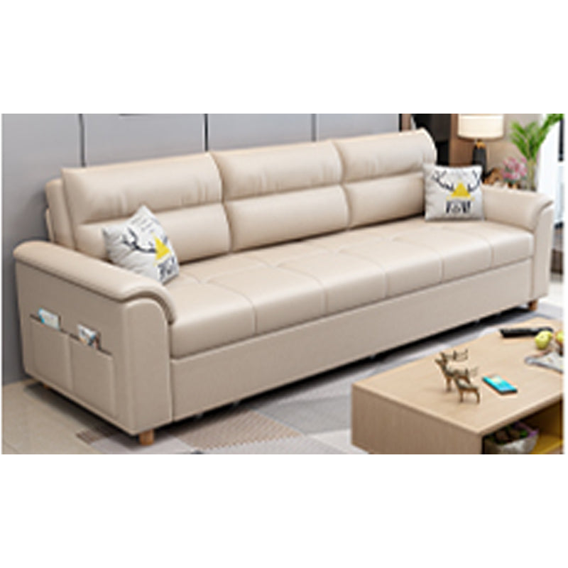 Stylish Leathaire Sofa in Light Blue, Gray, Pink, Dark Green, and White – Ultimate Comfort and Elegance fsx-1017