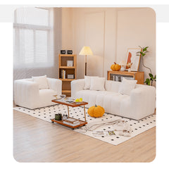 Luxurious Multi-Color Faux Lambswool Sofas- Premium Design for Living Room jy-112