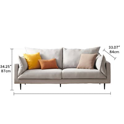 Stylish Sofas in White, Light Gray, Dark Blue, and Pink Pine Fabric – Perfect for Any Modern Home! mr-159