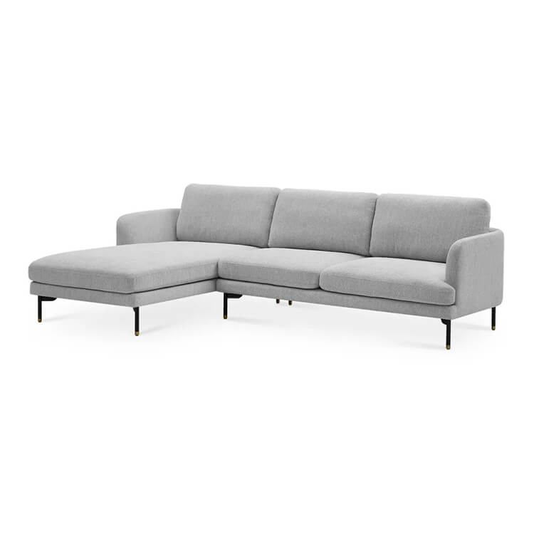 Stylish Light Gray Pine Fabric Sofa - Modern Comfort for Your Living Room mr-164