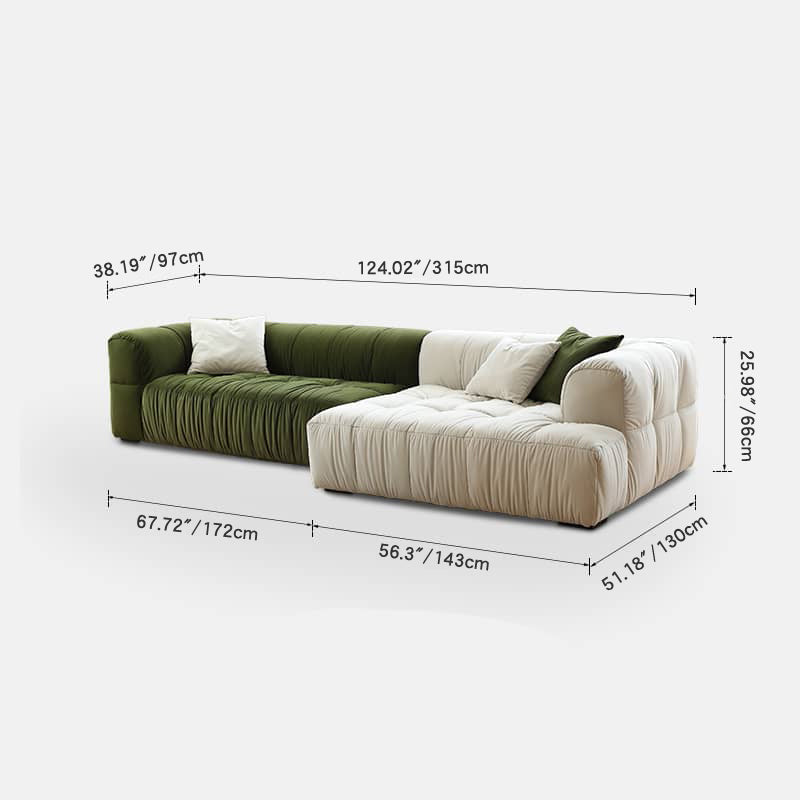 Premium Pine Suede Sofa - Luxurious Comfort & Stylish Design my-354