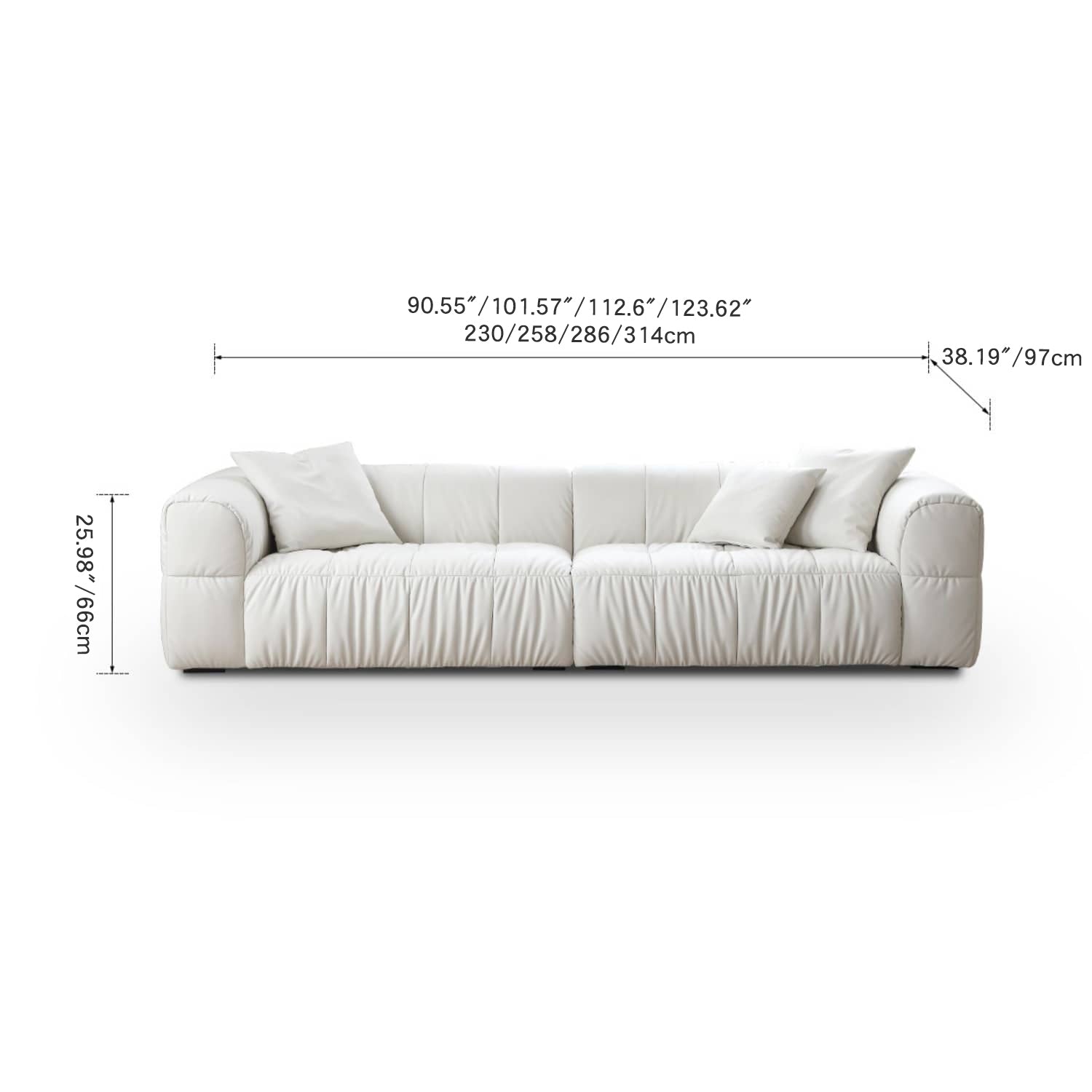 Premium Pine Suede Sofa - Luxurious Comfort & Stylish Design my-354