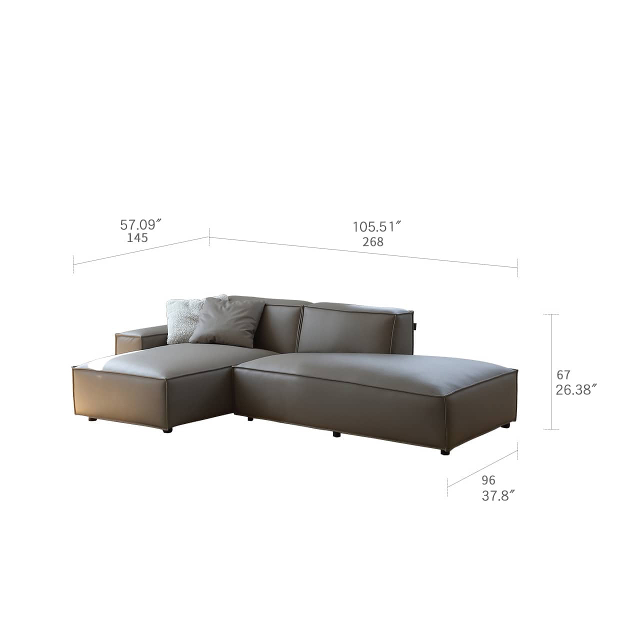 Luxury Off-White Sofa with Pine Frame & Scratch-Resistant Fabric - Ultra Plush Down Seating my-359