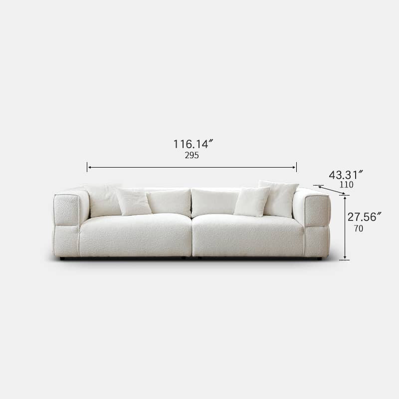 Luxurious White Pine Down Sofa - Ultimate Comfort and Style my-367