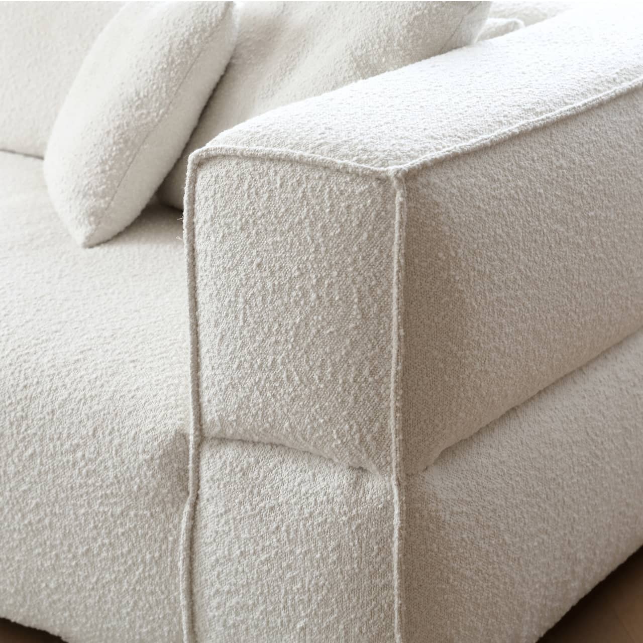 Luxurious White Pine Down Sofa - Ultimate Comfort and Style my-367