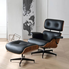 Luxurious Black Leather Executive Chair with Multi-Layer Support my-383