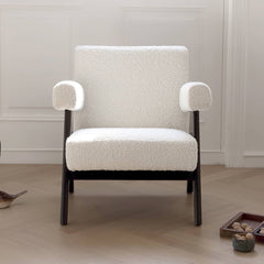 Premium White Ash Wood Chair - Elegant Design & Superior Durability my-384