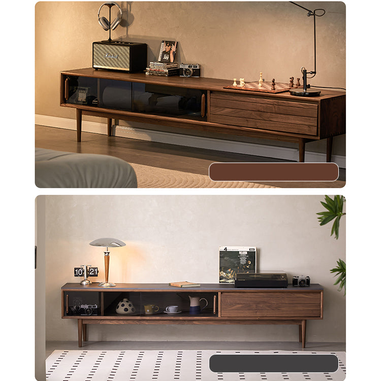 Black Walnut TV Stand | Modern & Stylish Entertainment Center ps-001