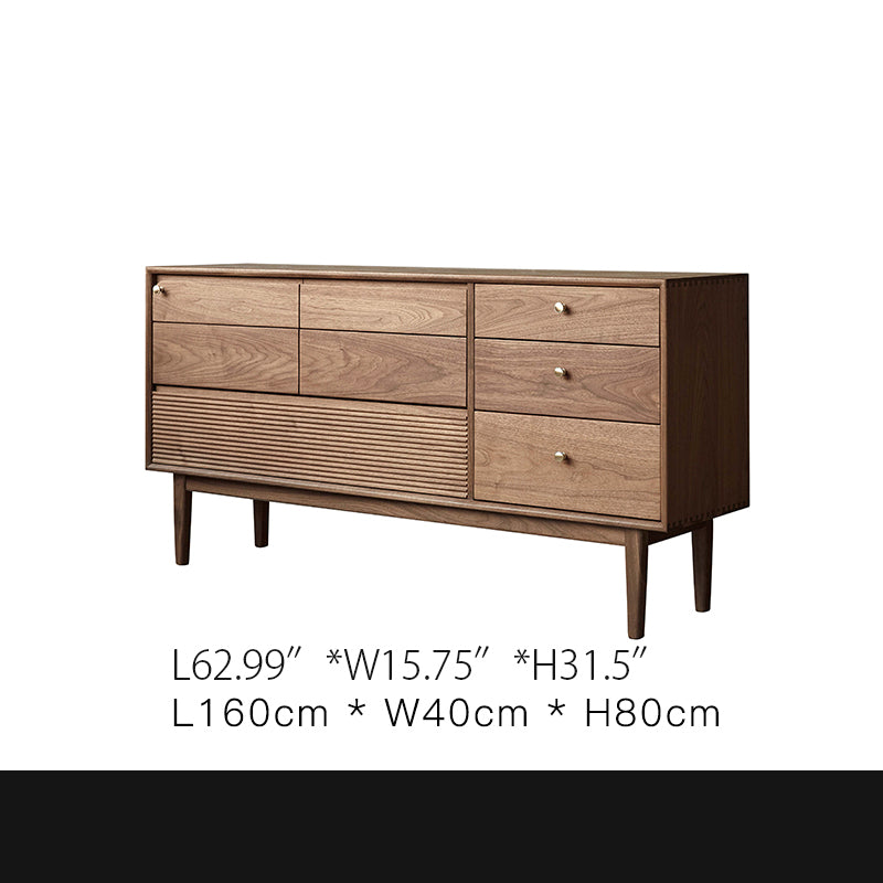 Stunning Black Walnut Cabinet - Elegant Storage Solution for Your Home ps-002