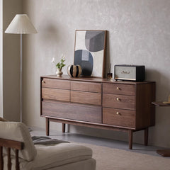 Stunning Black Walnut Cabinet - Elegant Storage Solution for Your Home ps-002