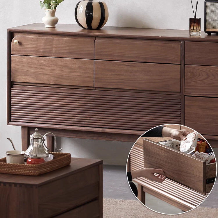 Stunning Black Walnut Cabinet - Elegant Storage Solution for Your Home ps-002