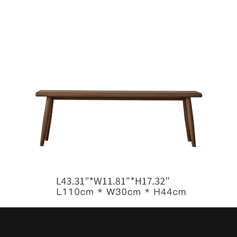 Modern Black Walnut Stool - Sleek Wooden Seating for Home or Office Decor ps-009