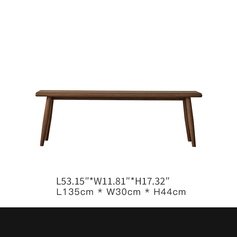 Modern Black Walnut Stool - Sleek Wooden Seating for Home or Office Decor ps-009