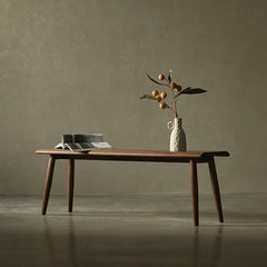 Modern Black Walnut Stool - Sleek Wooden Seating for Home or Office Decor ps-009