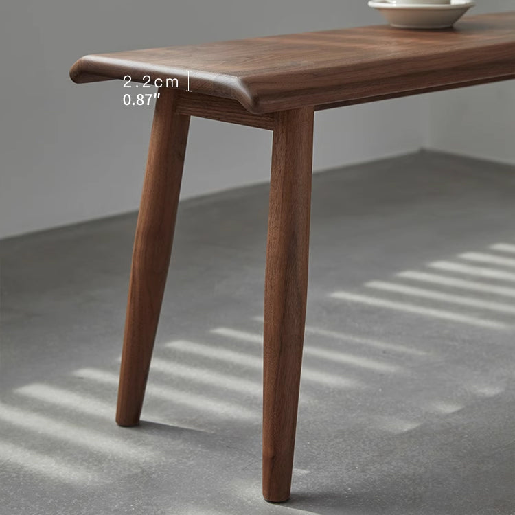 Modern Black Walnut Stool - Sleek Wooden Seating for Home or Office Decor ps-009