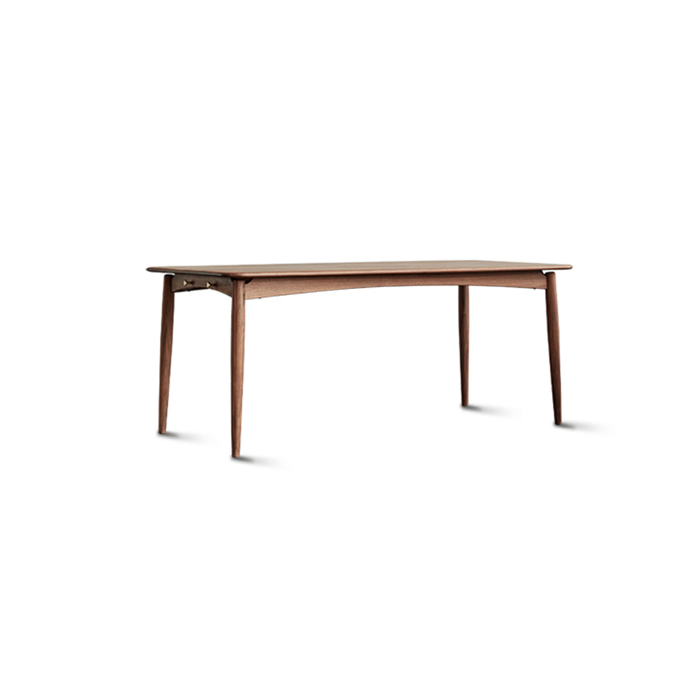 Functional Rectangular Black Walnut Dining Table for 8 - Stylish & Durable Design ps-024