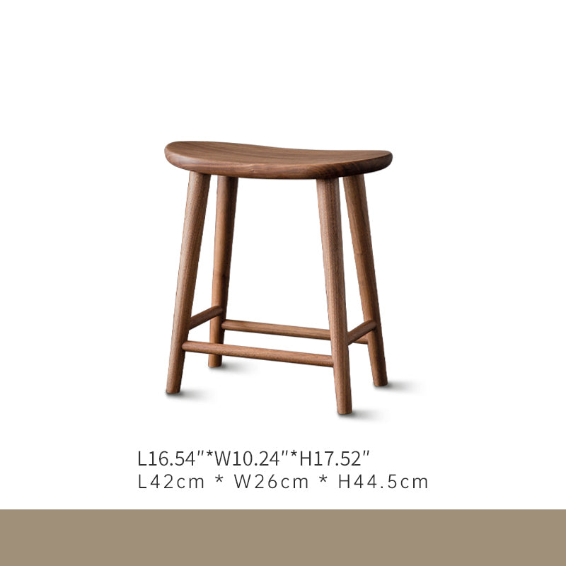 Premium Black Walnut Stool – Elegant Wooden Seating Solution ps-038