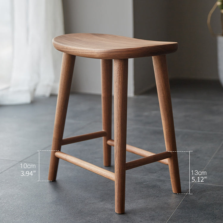 Premium Black Walnut Stool – Elegant Wooden Seating Solution ps-038