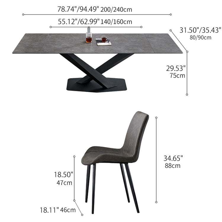 Sleek Faux Leather Dining Chair with Sturdy Metal Frame - Modern Design for Diningroom qc-002